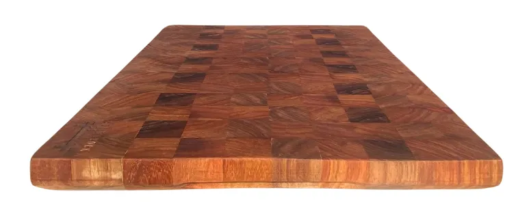 End Grain Cutting Board - Kiaat & Blackwood