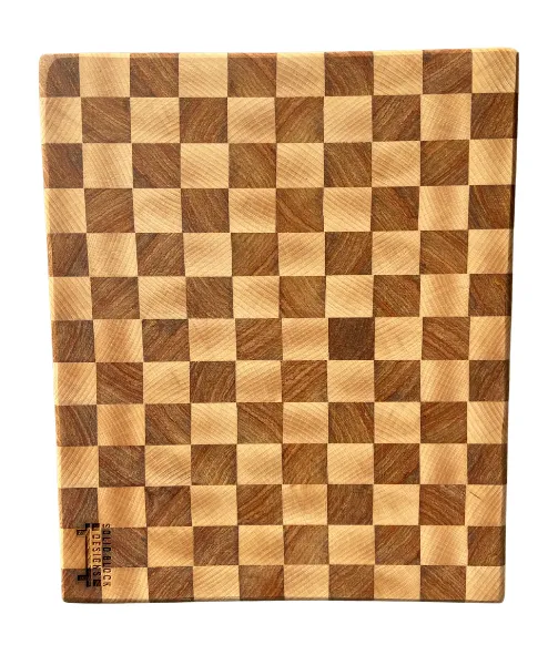 End Grain Cutting Board - Kiaat & Beech