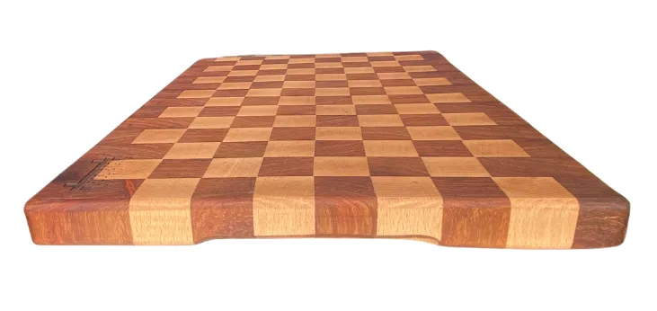 End Grain Cutting Board - Kiaat & Beech